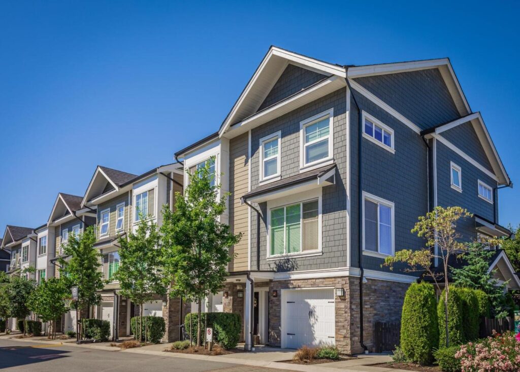 Image of gray condo building.